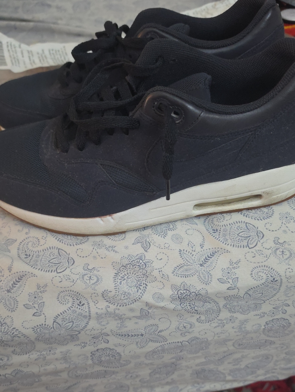 A.P.C. Black Low-Top Sneakers with White Midsole